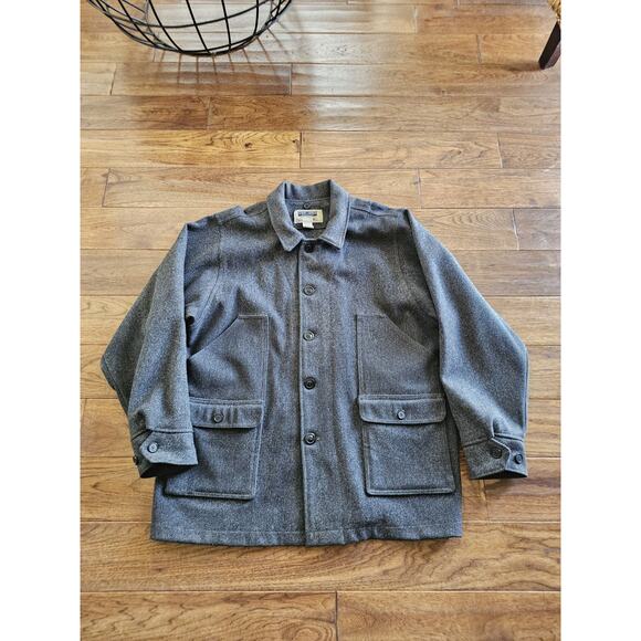 Stormy Kromer Mercantile Mackinaw Wool Coat Men’s Size 48 Vintage USA - Picture 3 of 12